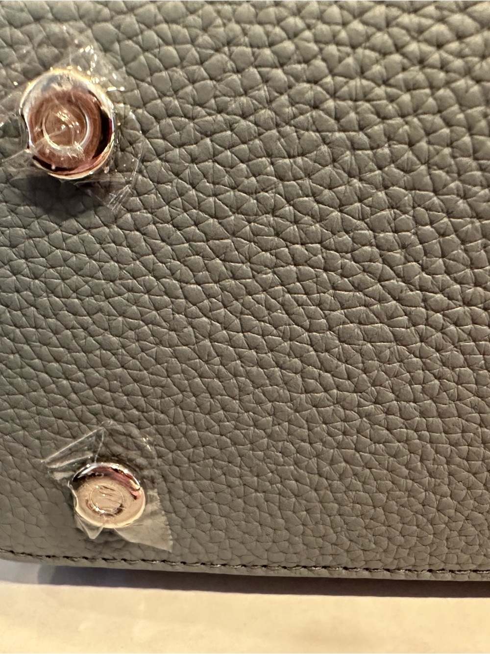 NEW Parker & Hyde steel grey Pebbled Leather Designer inspired Satchel/handbag - Picture 16 of 16